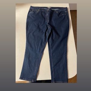 Denim blue plus size jeans